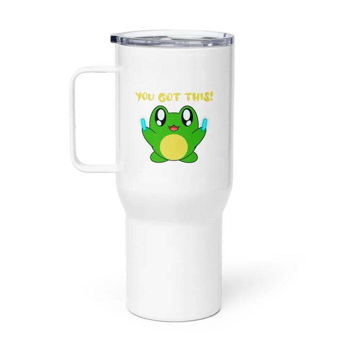 Motivational Frog Travel Mug! product image (1)