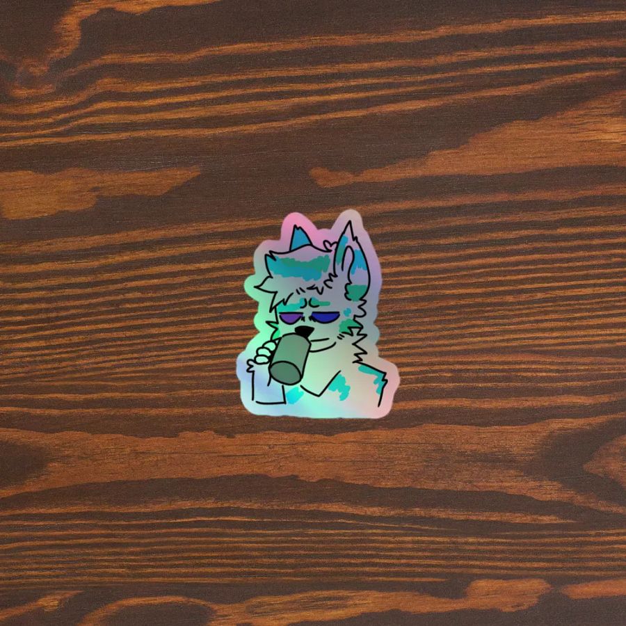 Fisk Coffee Holographic Sticker product image (5)