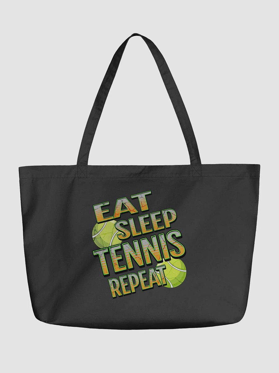 Eat Sleep Tennis Repeat Angle Enthusiast Eco Tote Bag product image (2)