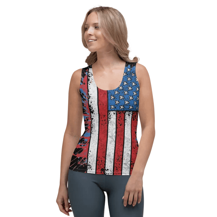 Stars & Stripes Splatter Womens Tank product image (2)