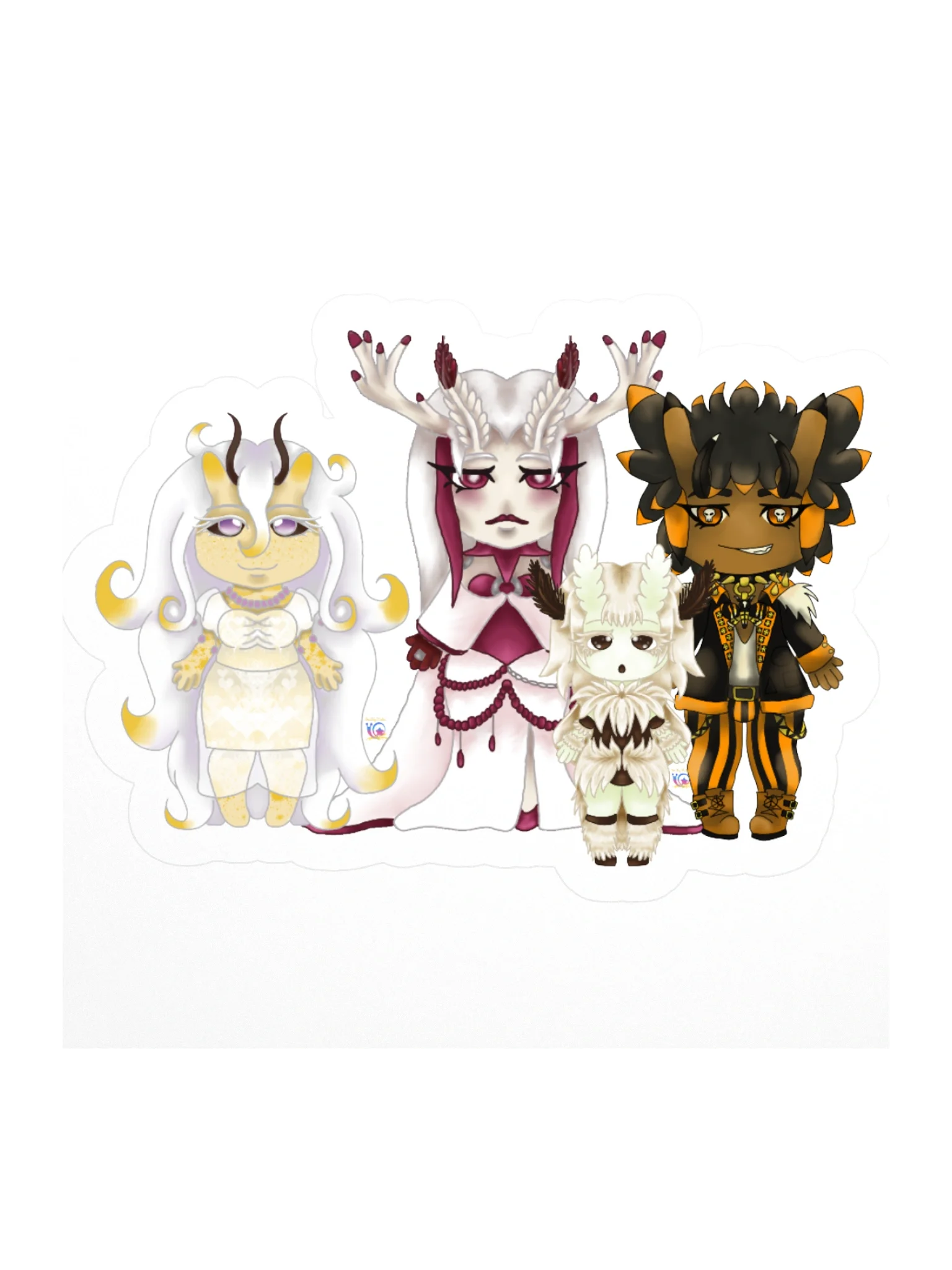 Supernatural Couple Chibi stickie product image (2)