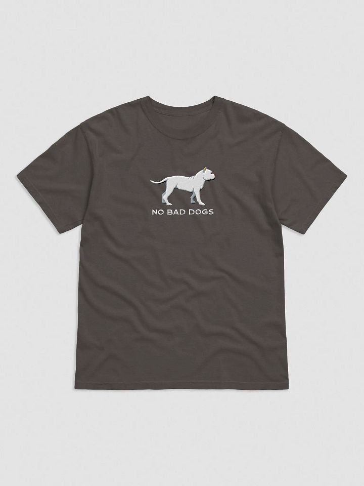 No Bad Dogs T-Shirt(Embroidered) of an American Bully(White) product image (3)