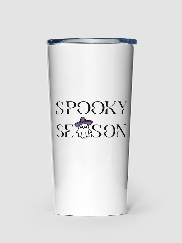 Spooky Season Sombrero Ghost White 20oz Stainless Steel Tumbler product image (1)