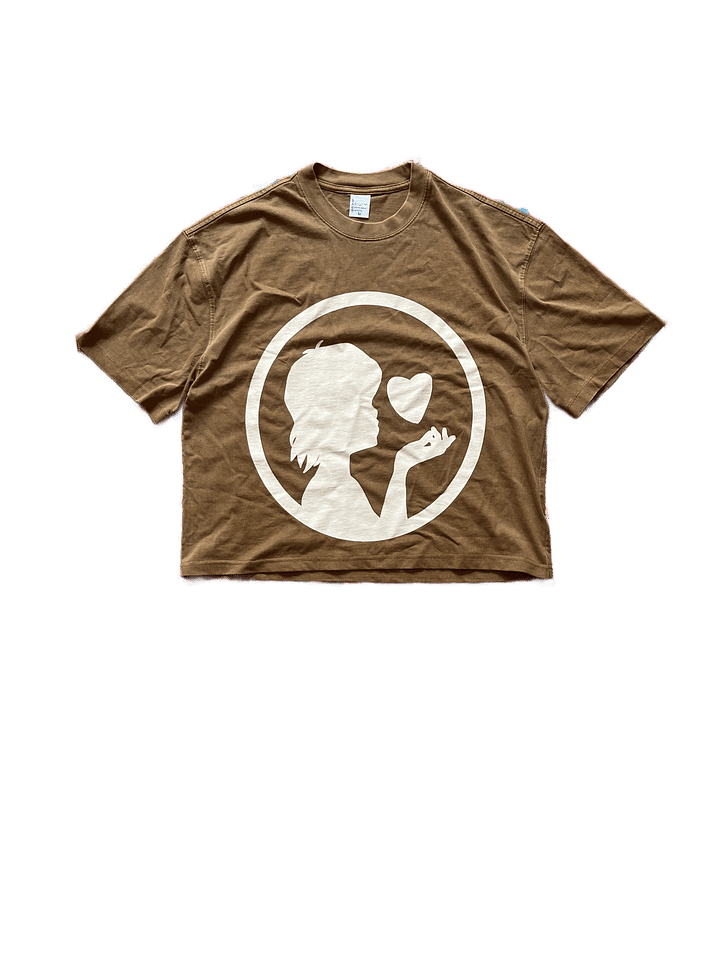 emblem tee, brown product image (1)