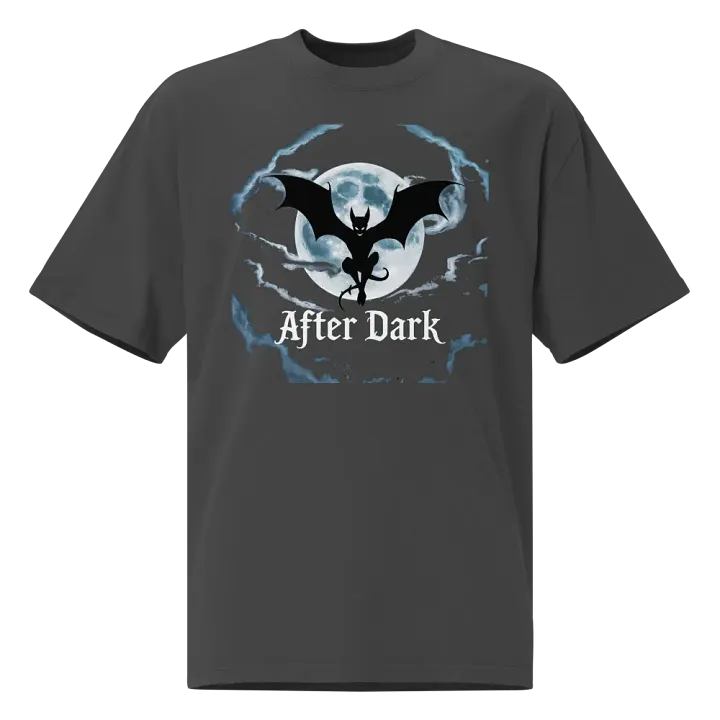 Vampire After Dark T-Shirt, Gothic Gift, Spooky Full Moon Tee product image (1)