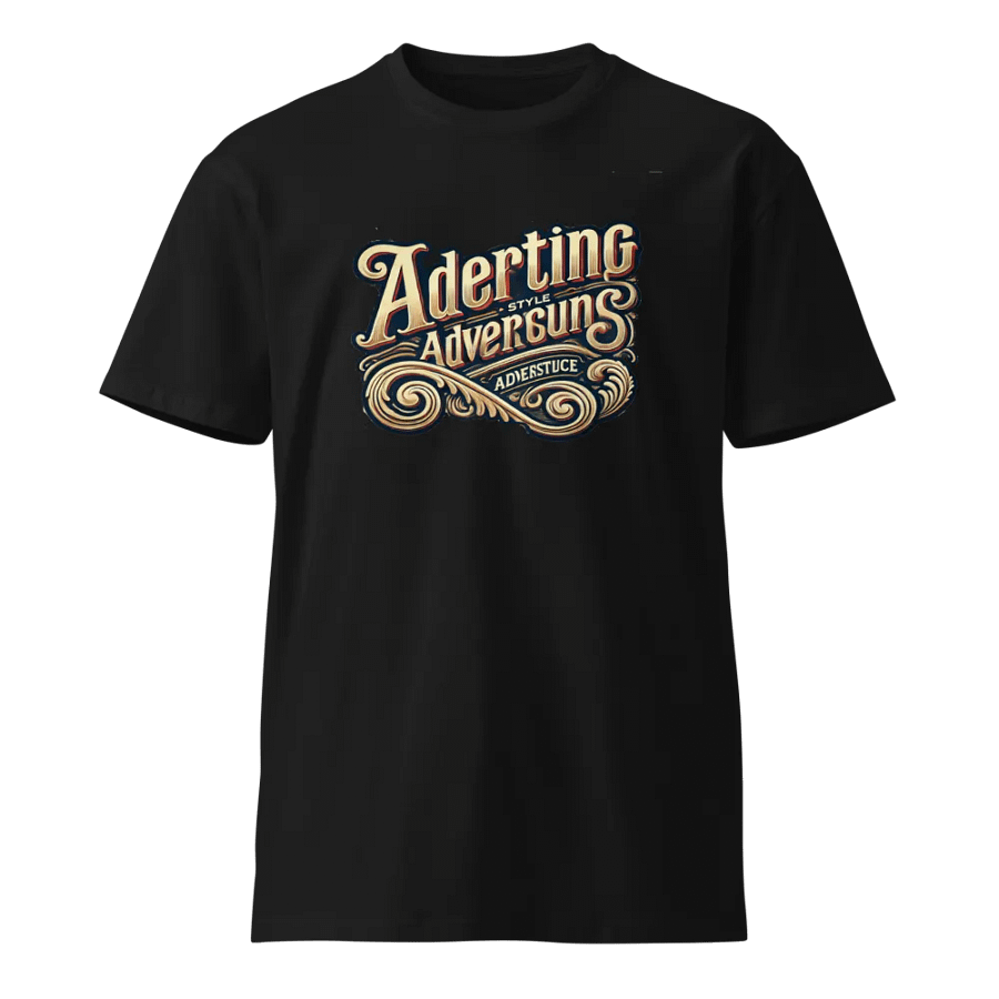 Adverting Style Ornamental Typography T-Shirt product image (1)