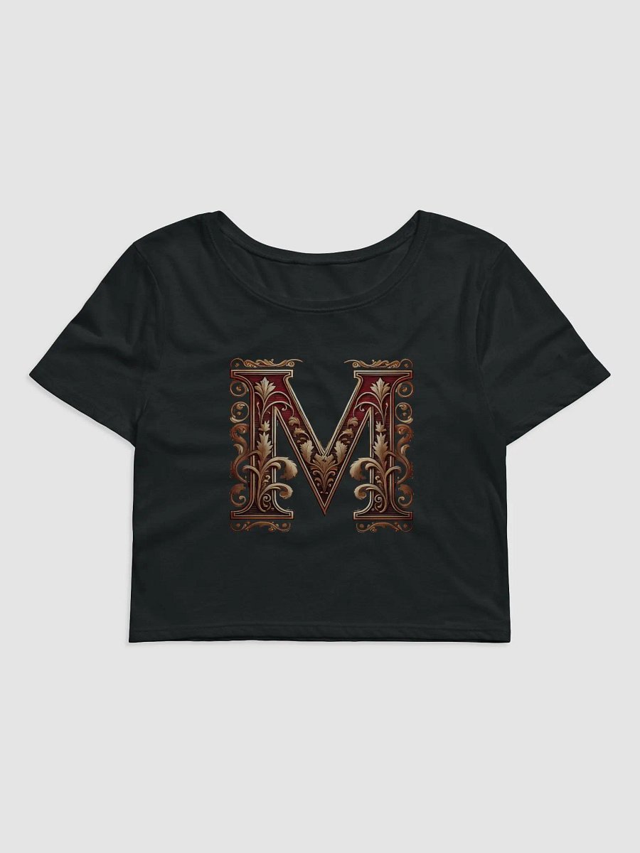 Vintage Floral Monogram Crop Tee product image (1)
