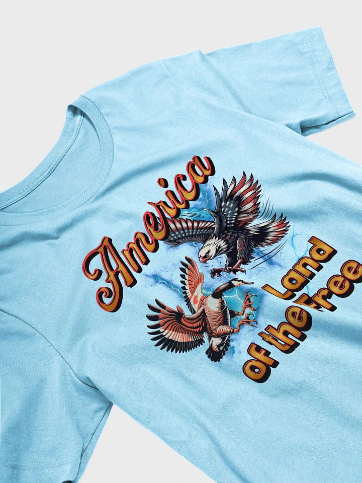 America Land Of The Free Patriotic Freedom Eagle T-Shirt product image (20)