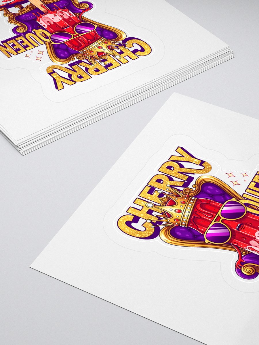Cherry Queen Kiss Cut Stickers product image (12)