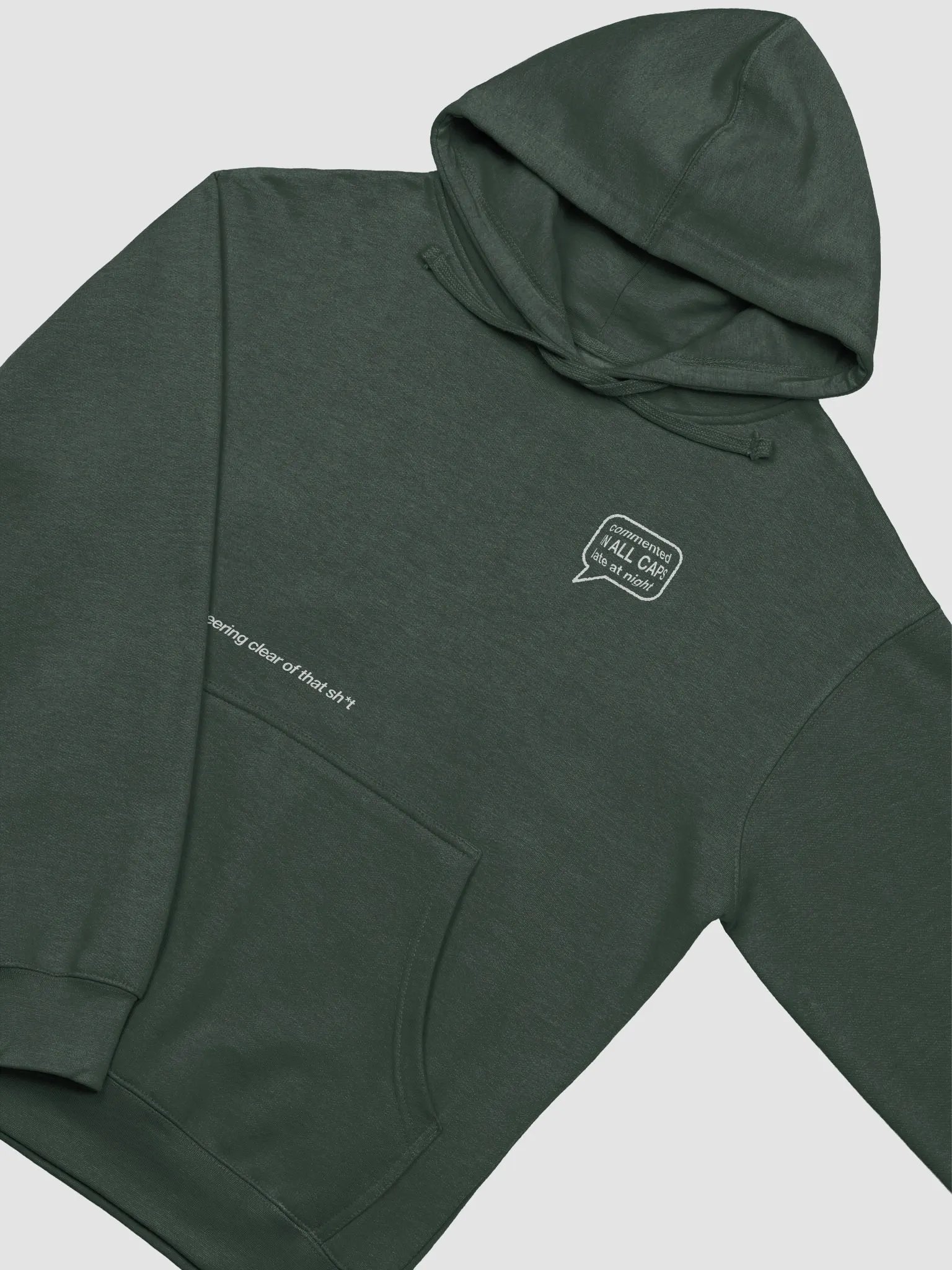Commented IN ALL CAPS - Premium Hoodie product image (5)