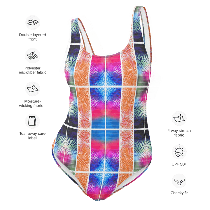 Floral Block One-Piece Swimsuit product image (2)