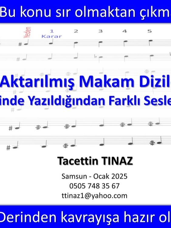 Aktarılmış Makam Dizileri (E-Kitap) product image (1)