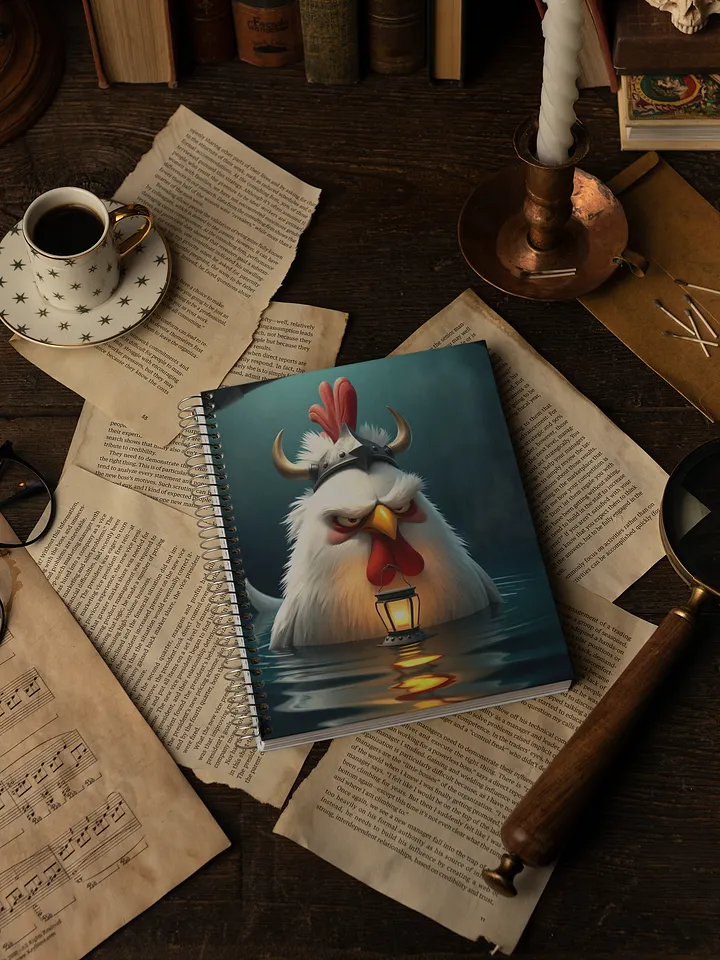 The Battle Chicken Spiral Notebook product image (1)