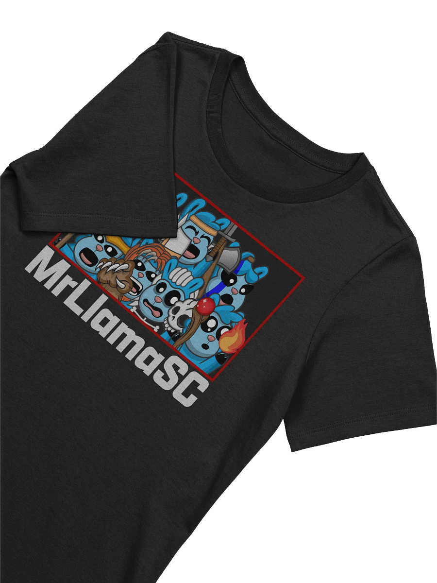 MrLlamaSC Llama Family Women's T-Shirt (Black) product image (2)