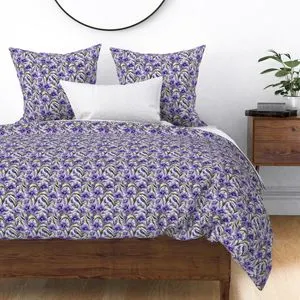 Seamless Pattern - Purple Floral Pattern on White Background product image (2)