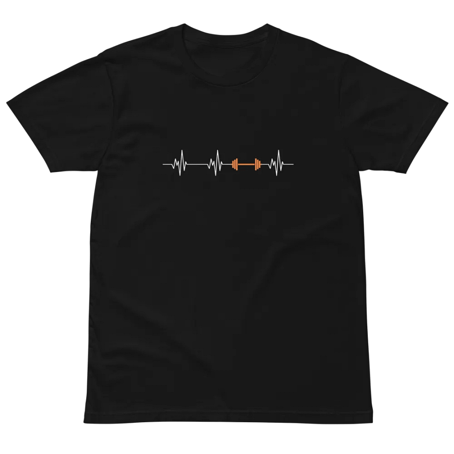 Heartbeat Weight Lifting Unisex Premium T-Shirt product image (2)