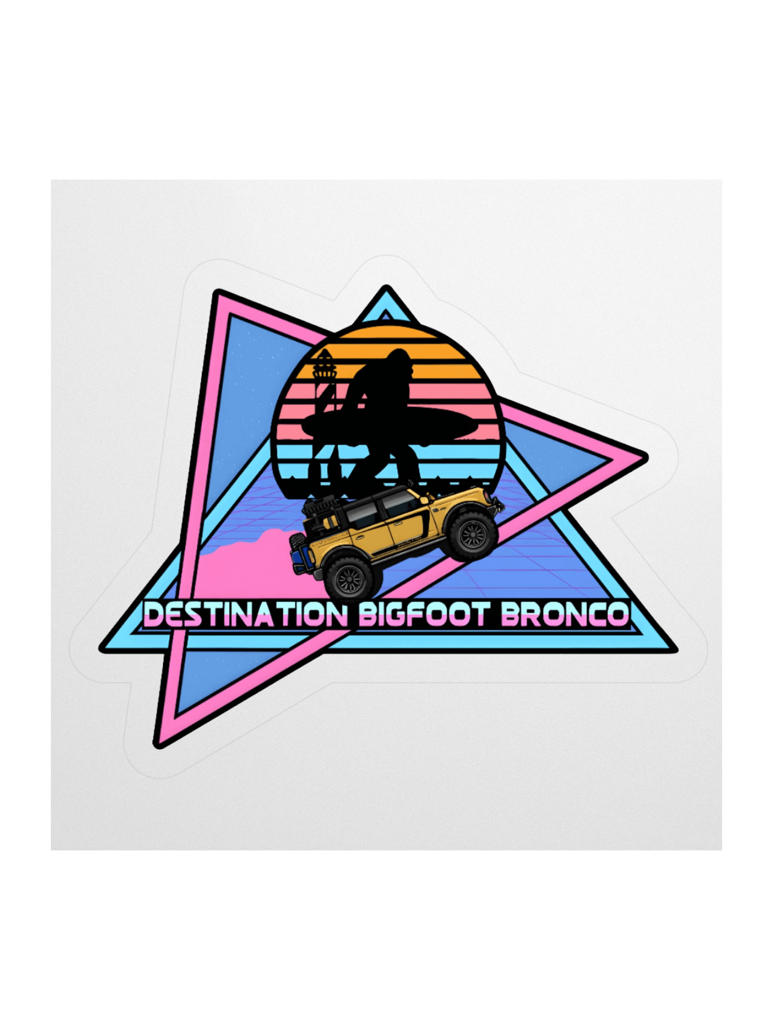 Destination Bigfoot Bronco JC Edition Retro-Inspired Decal (Multiple Sizes Available) product image (3)