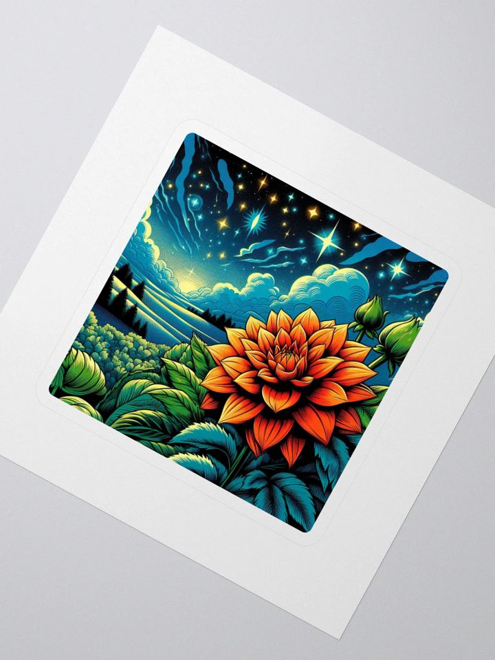 Dreamy Night Flower Stickers product image (2)