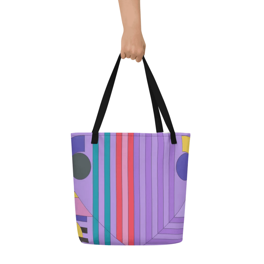 Vibrant Bold Geometric Tote Bag product image (6)