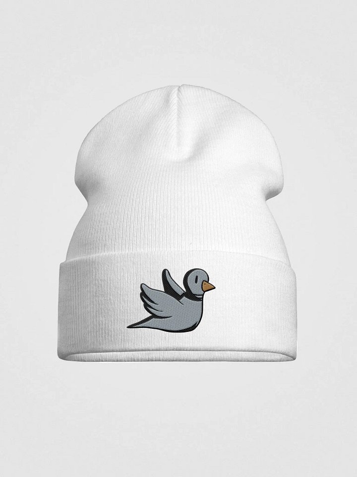 Embroidered Rose Pigeon Beanie | Art by Duck product image (1)
