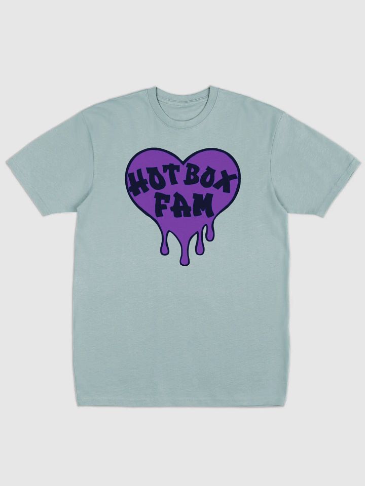 UNISEX HOT BOX FAM SOLID DARK PURPLE LOGO TEE product image (3)