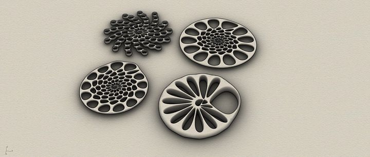Voronoi & Weaverbird Parametric Pattern Design Grasshopper Rhino Files Download product image (2)