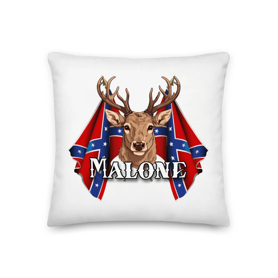 "Malone" Last Name Rebel Redneck Deer - Pillow product image (1)
