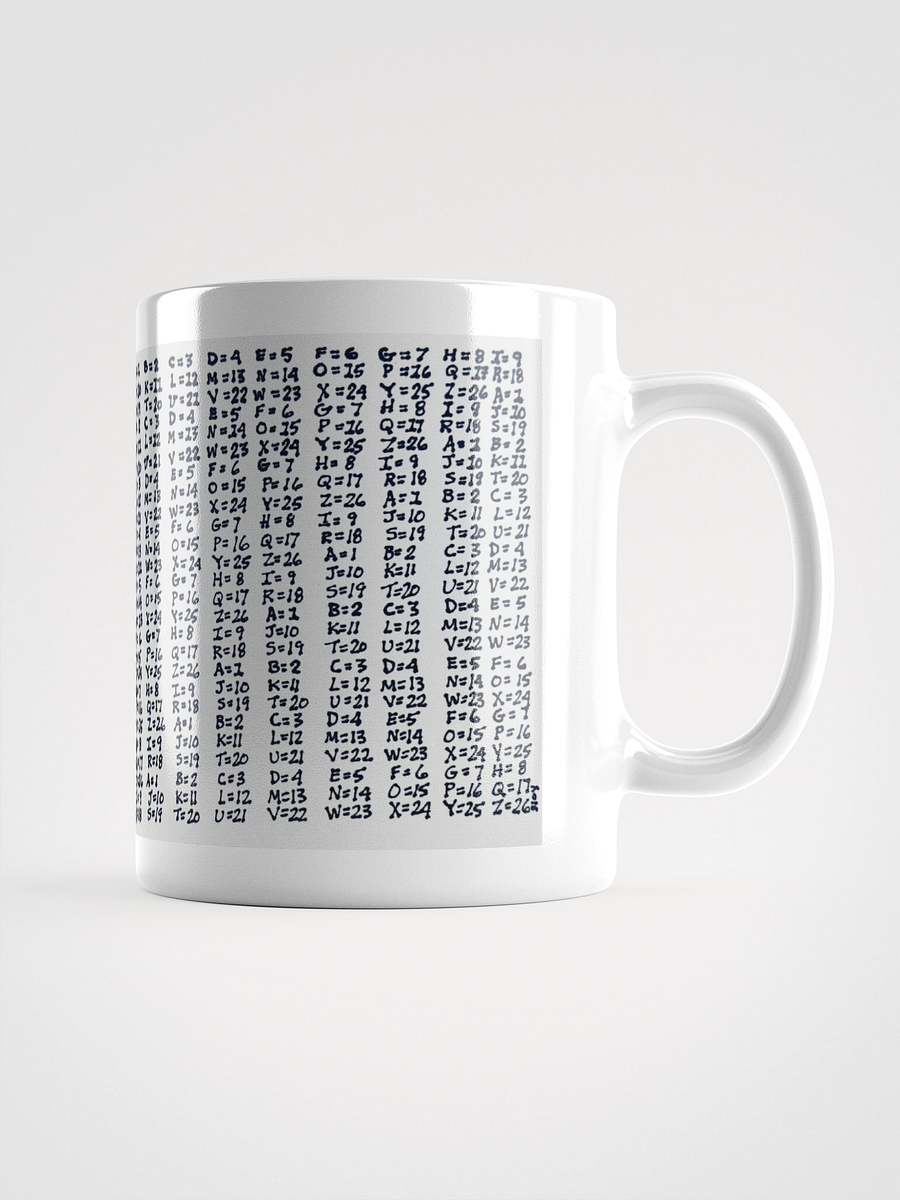 Cipher White Glossy Mug product image (1)
