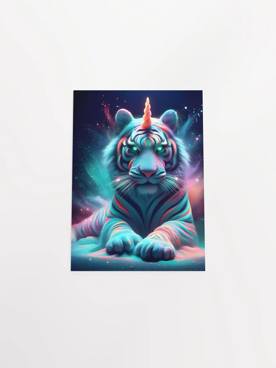 Mythical Tiger Unicorn Enhanced Matte Poster product image (16)
