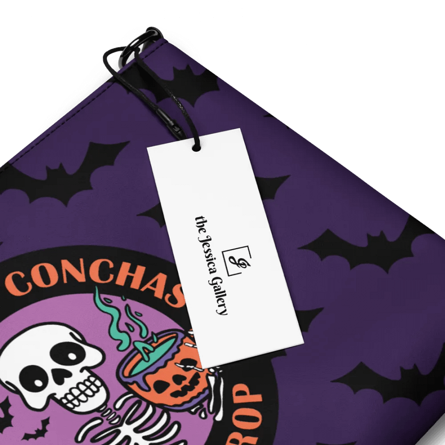 Cafecito and Conchas Halloween Skeleton Flip-Sided Faux Leather Crossbody Bag product image (5)