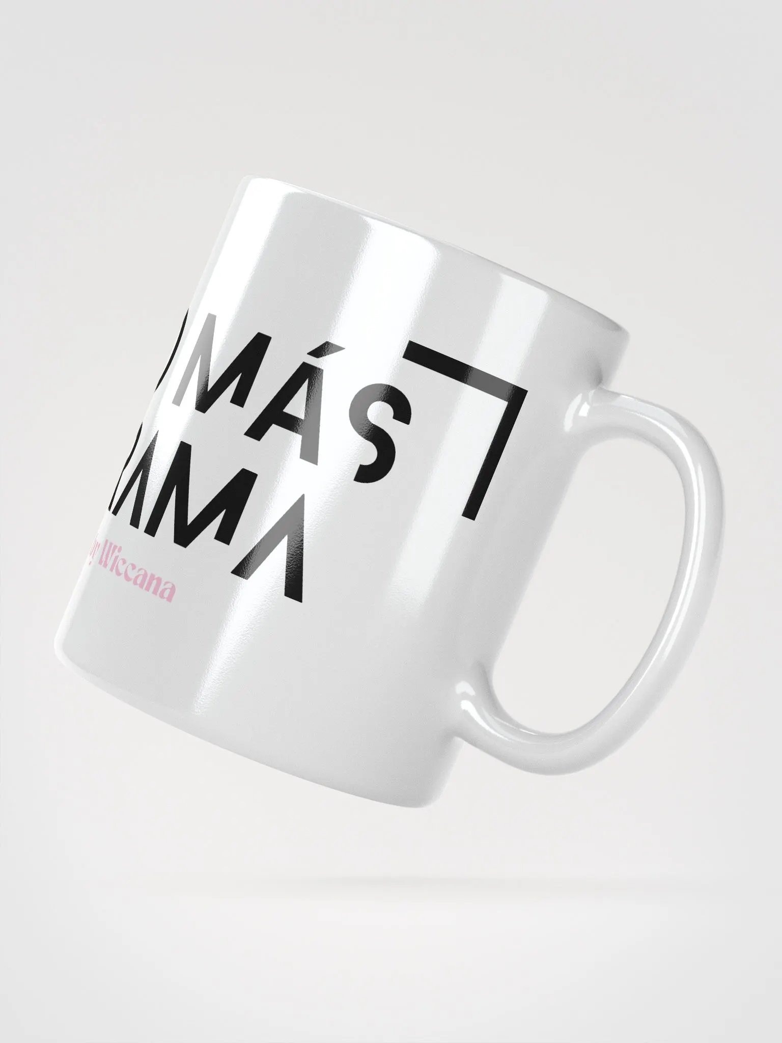 Taza blanca brillante No más drama product image (4)