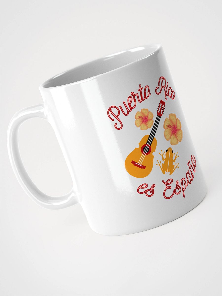Taza - Puerto Rico es España (flor, guitarra, coqui) product image (1)
