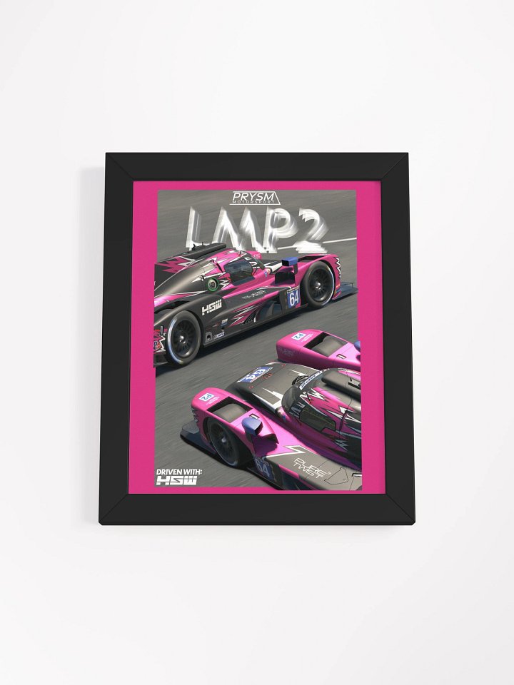 PRYSM Motorsport LMP2 Race Cars Framed Poster product image (1)