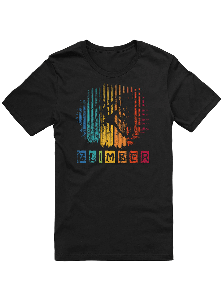 Retro Female Climber T-Shirt – Vintage-Style Rock Climbing Gift for Adventurous Women product image (11)