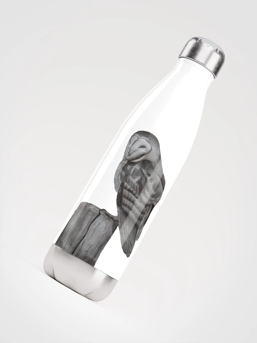 Barn Owl Drawing Water Bottle product image (4)