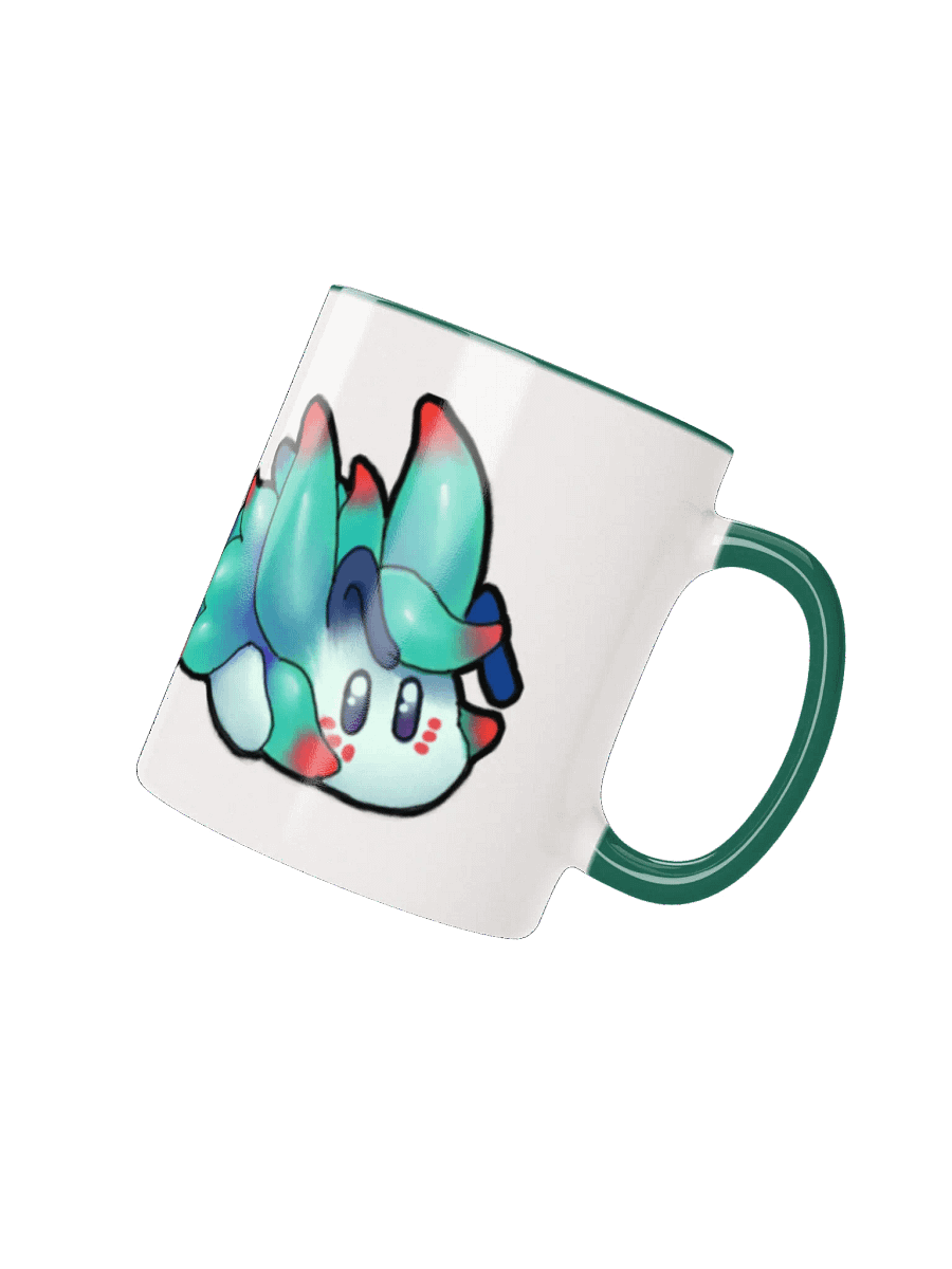 "Cutie Keys" Color Pop Ceramic Mug - Nudibranch Leaf Sheep Sea Slug product image (3)