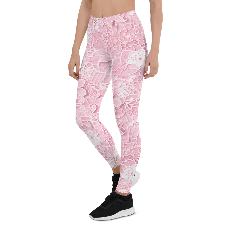 Pink Lace Design Leggings product image (6)