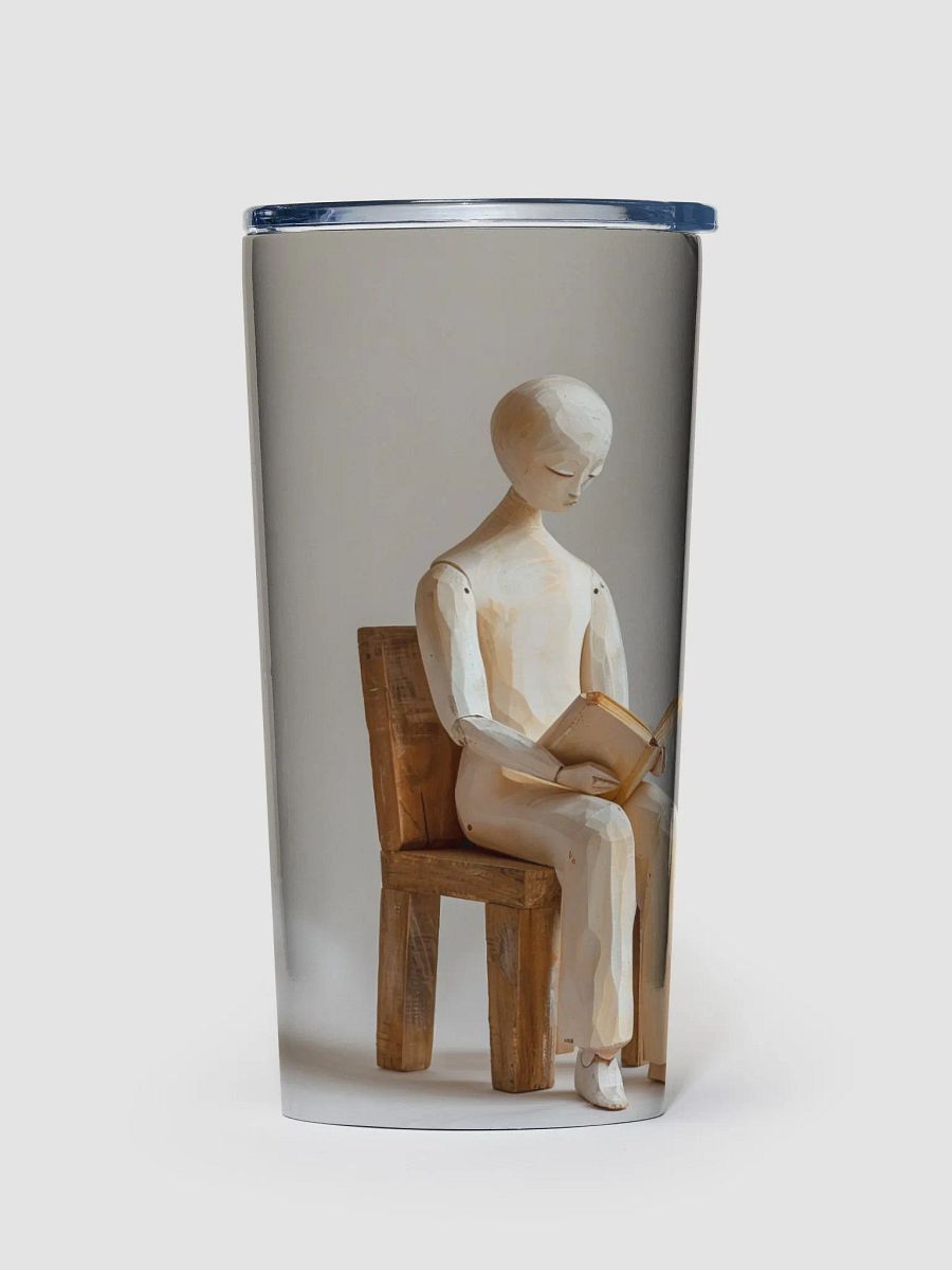 20oz Stainless Steel Tumbler by Spoke-We are all wooden people 001 product image (1)