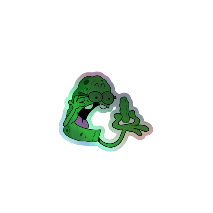 Holographic Surprise Pickle Sticker product image (1)