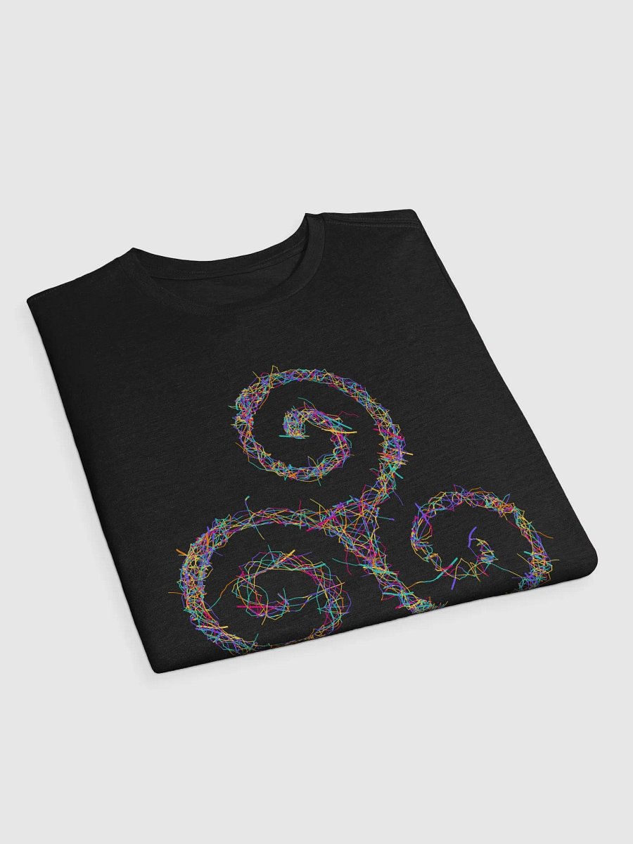 Vibrant Triskelion Tee | Celtic Sacred Geometry Art product image (3)
