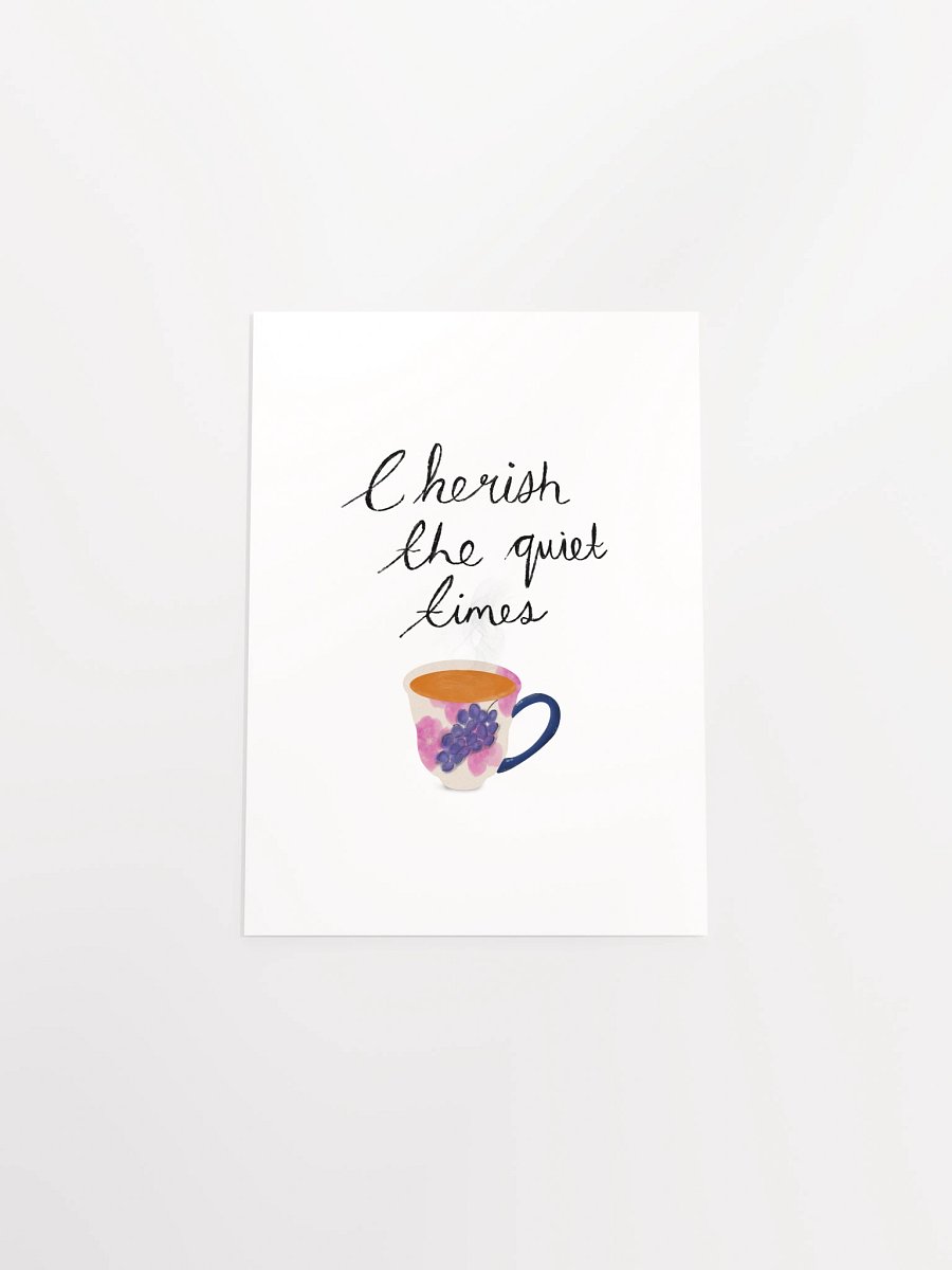 Quiet Times Floral Cup Print product image (5)