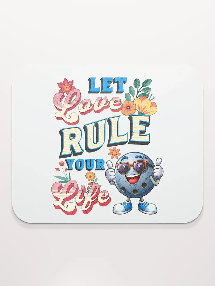 Let Love Rule Your Life Bowling Mouse Pad product image (2)