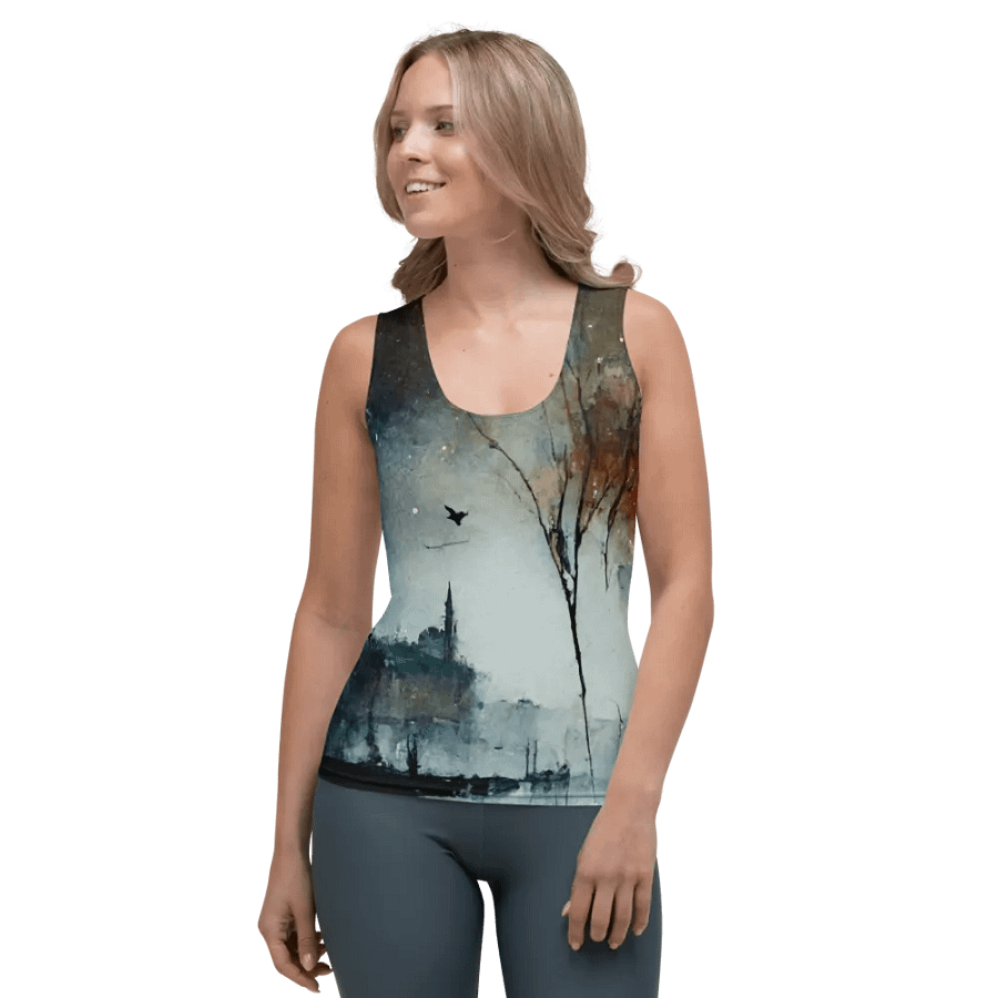 Misty Duck All-Over Print Tank Top product image (1)