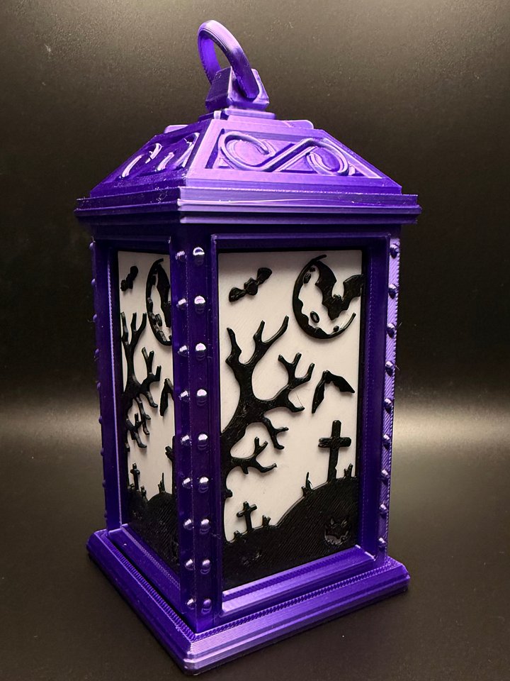 Small Halloween Lanterns With Graveyard product image (2)