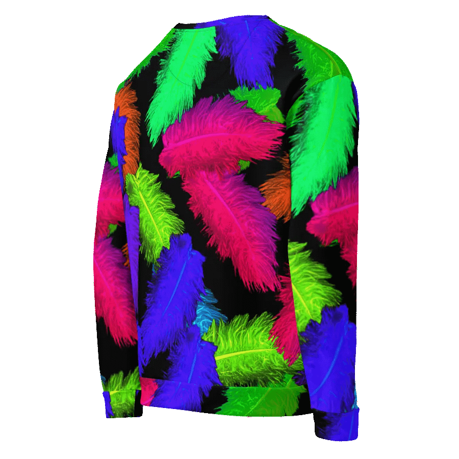 Abstract Feathers Pattern Unisex Sweatshirt product image (6)