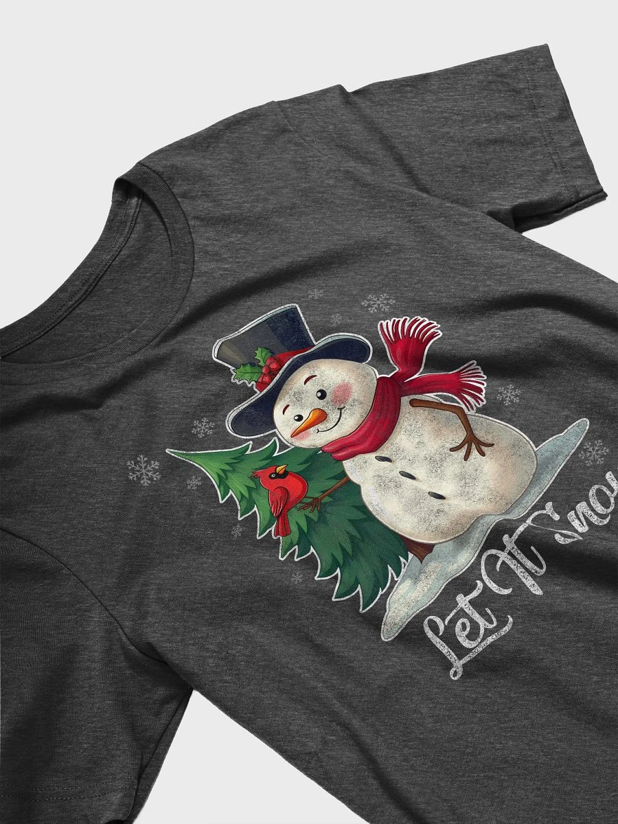 Let It Snow - Snowman with Cardinal Tee product image (2)