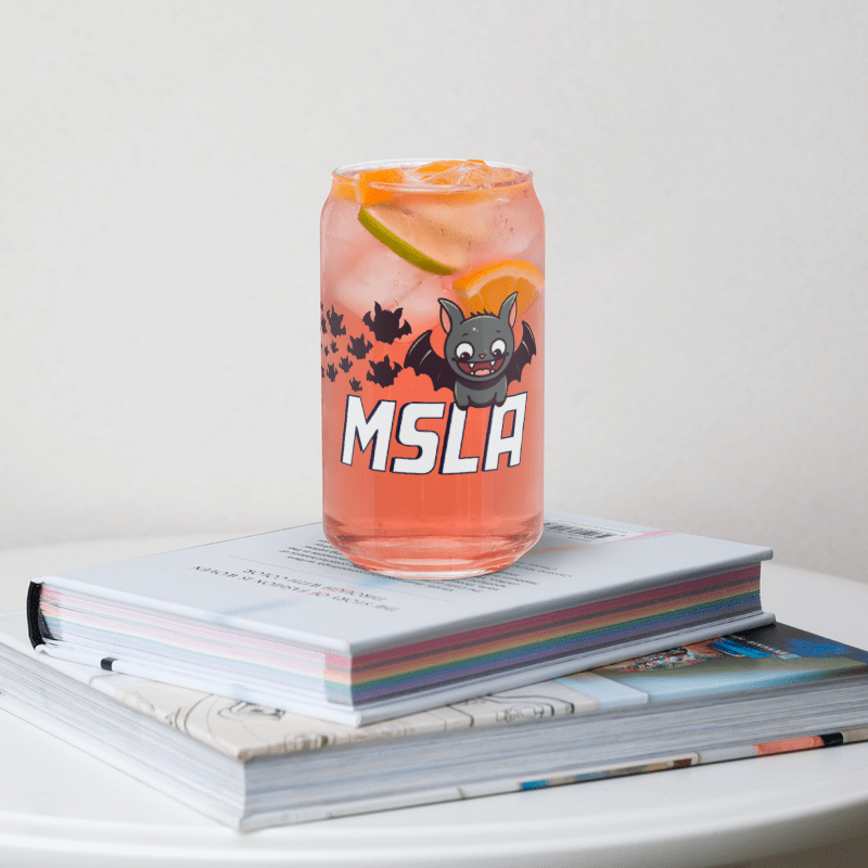 MSLA Halloween Bat - Can Shaped Glass product image (2)
