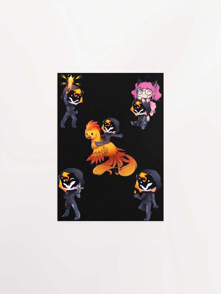 The Many Chibi's of Flame Supernova Poster (Black) product image (1)