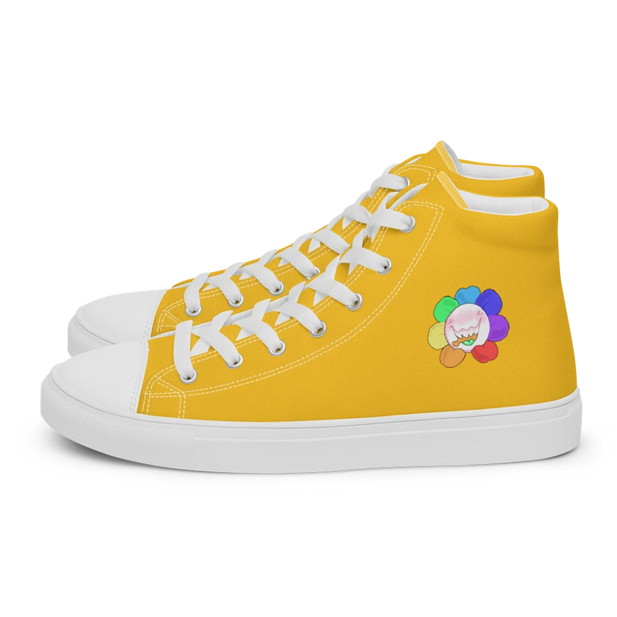Yellow and White Flower Sneakers product image (3)