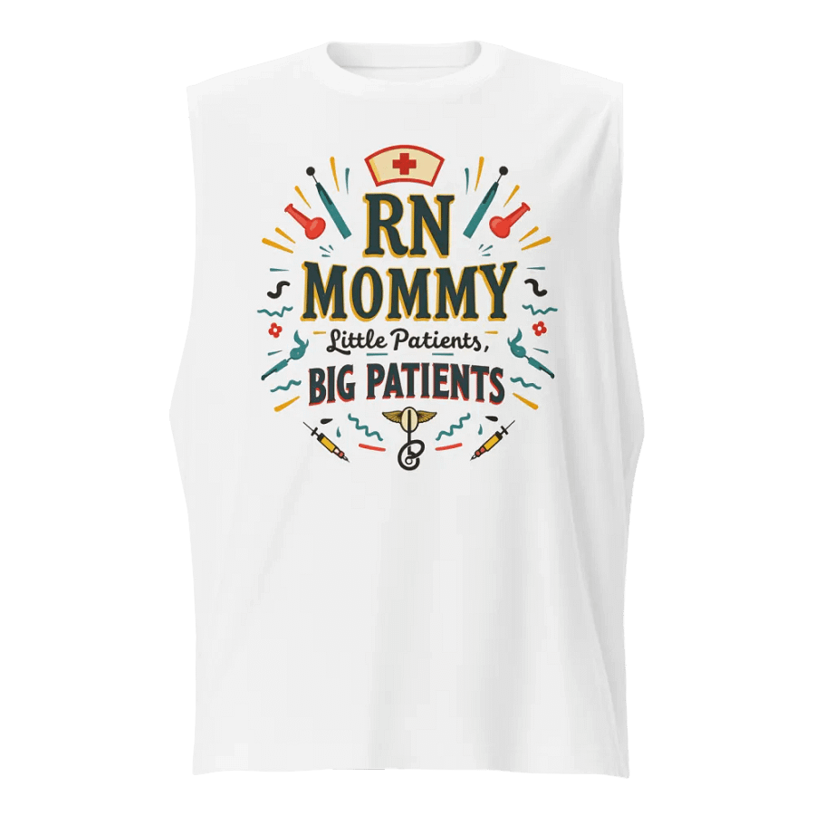 RN MOMMY Medical-themed Muscle Tank product image (1)